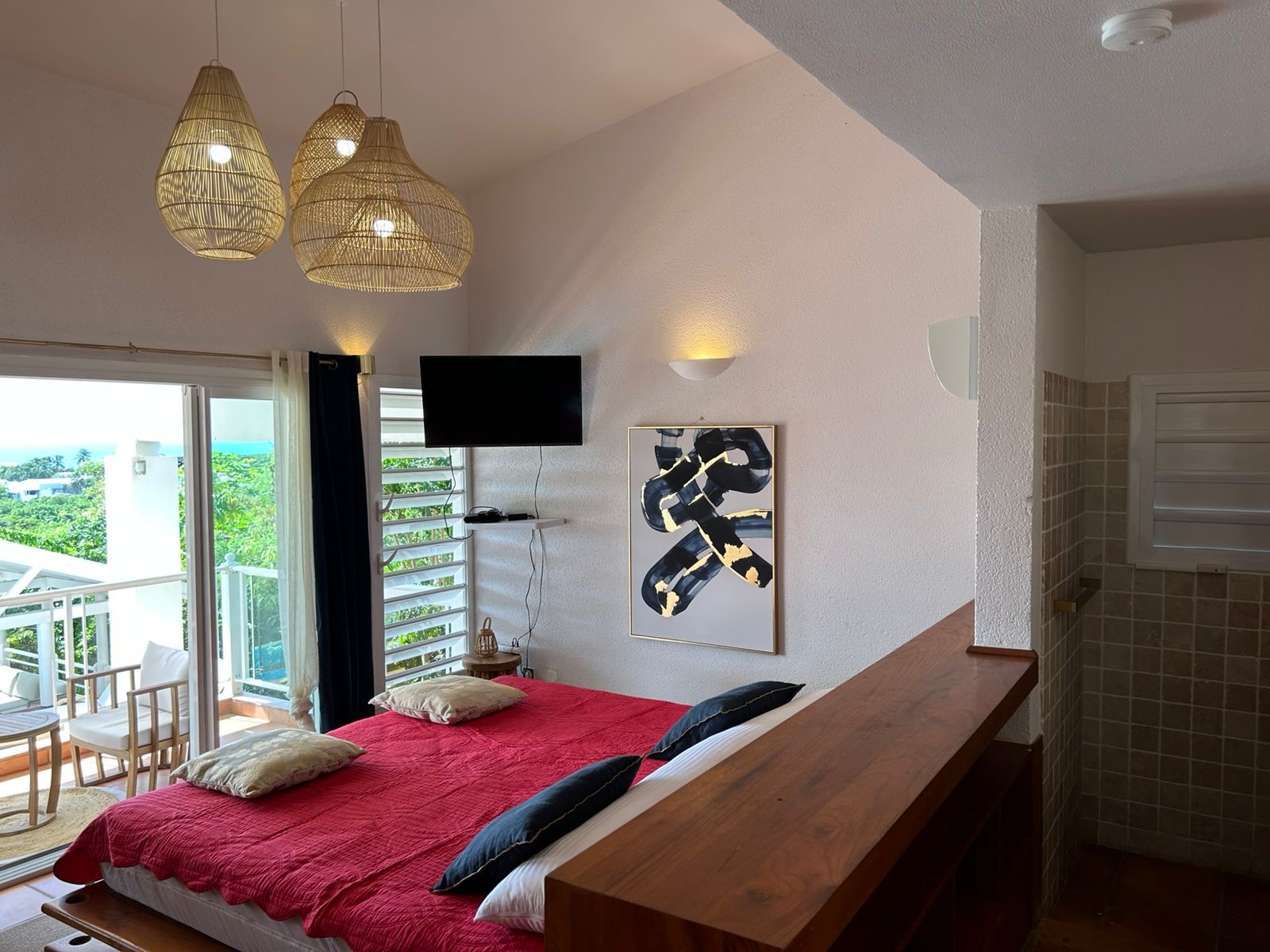 Suite principale de la Villa Maravistah